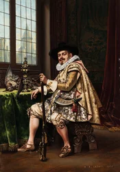 Adliger nach der Jagd